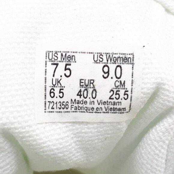 Vans Old Skool Platform Stacked Shoe Sneaker All True White Mens 7.5 / Womens 9 - Picture 9 of 12